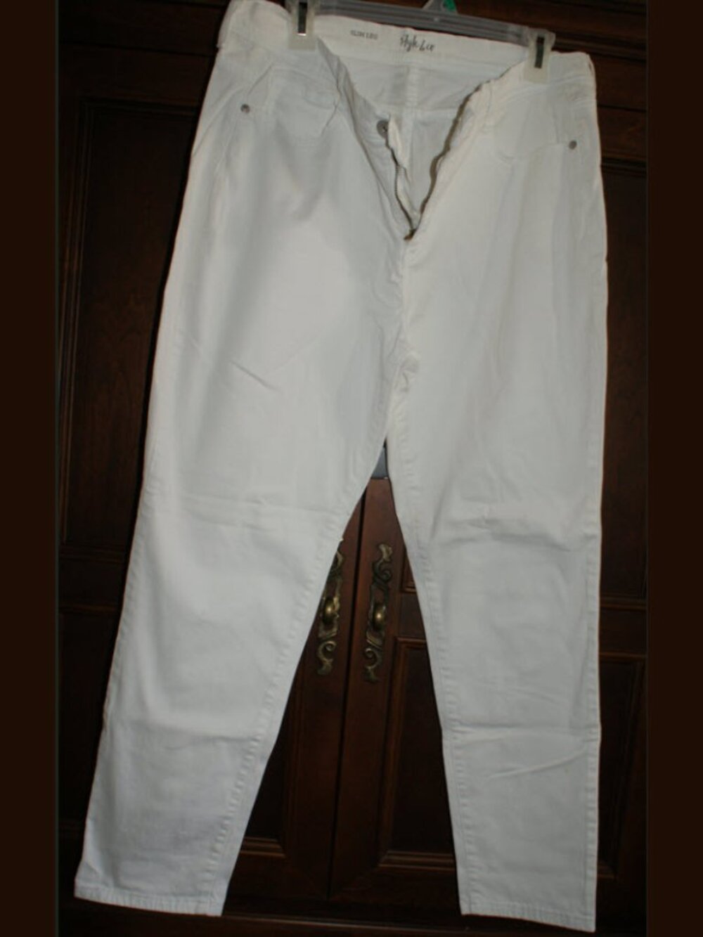 Style & Co White Jeans size 16 Tall/Long - LIKE NEW